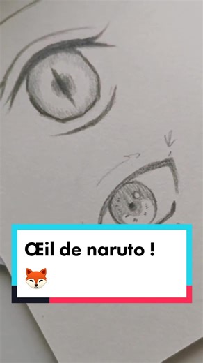 Comment dessiner l'œil de Naruto ? Tutoriel de dessin manga