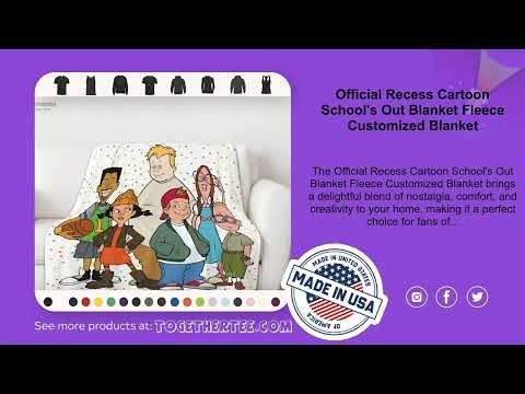Official Recess Cartoon School's Out Blanket Fleece Customized Blanket