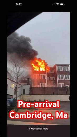 🔥🔥🔥 Pre arrival video in Cambridge, Ma on 11/10/23 #fire #shorts