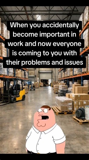When you accidentally become important in the warehouse 😂😂😂