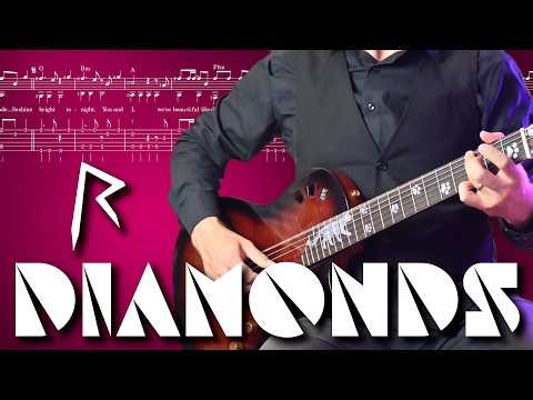 Diamonds (Rihanna) - EASY Fingerstyle Guitar Tutorial