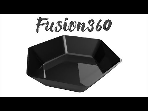 【Fusion360の使い方】3DCADでお皿をモデリングしてみた！ 4K／How to use Fusion 360 dish