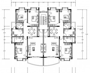 Edificio Residencial 3 Habitaciones Planos de AutoCAD 2704213 - Planos CAD Gratis