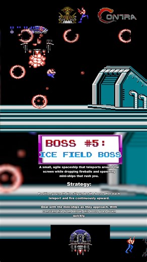Flying Saucer Boss - Contra Snow Field #shorts
