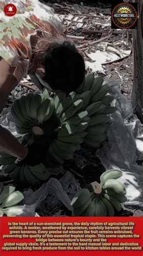 PRACTICAL TOOL:Sharp Banana Sickle Knife for Efficient Tropical Fruit Harvest#worktool#tool