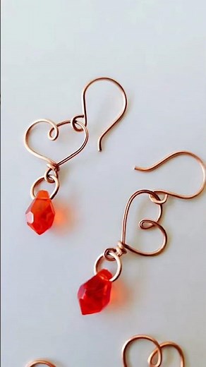 DiY Wire Wrap Beginner Friendly Heart Chain Links