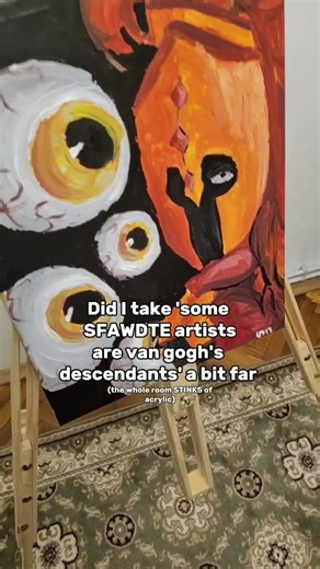 even the easel man 😭😭#sfawtde #art #wifies #drawing #artist #artwork