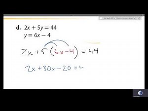 8th 3.8 Solve Systems of Equations Algebraically