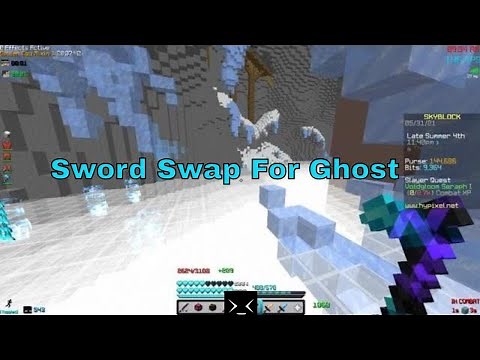Soul whip sword swap, good for farming ghost after strength nerf (hypixel skyblock)