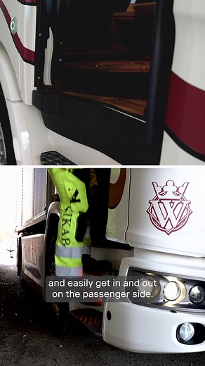 The Scania L 280 TMA-truck with Scania City Door is a low-entry truck perfectly suited for challenging traffic environments, with its safe and easy-to-access cab design. Read more at scania.com/low-entry-cab! | Scania Group