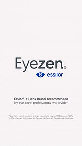 Eyezen lenses let your eyes relax from all that screen time. Ask about them at your local Essilor Expert. | Essilor