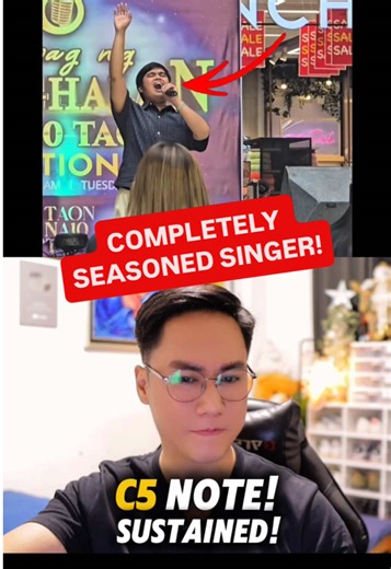 Ang galing talaga ni kuya, completely seasoned singer. Partida audition pa lang ’to, pero slaying na agad with a C5 belted note and a C6 top note. Solid din ng breath control! CTTO