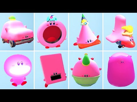 Kirby and the Forgotten Land - All New Kirby Transformations