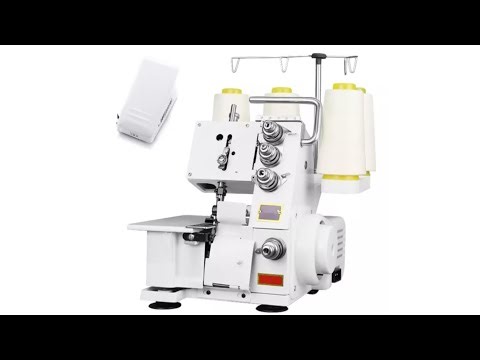 Testing some fabrics on the FN2-8D overlock machine.