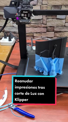 Recuperar una impresión 3D tras un corte de luz con Klipper #impresion3d #impresoen3dmx #klipper