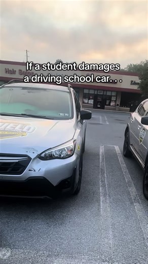 This always surprises people… who’s responsible for damage during a driving lesson? #drivinglesson #wreck #newdriver #fyp