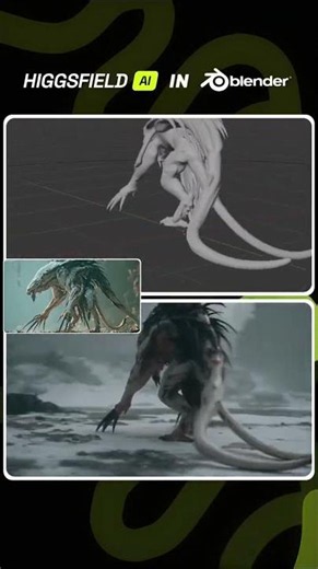 Higgsfield AI: Next-Gen Creature Animation in Blender