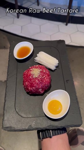 52K views · 889 reactions | Some of the best Korean Raw Beef Tartare I've ever eaten! Would you be down to eat raw beef? #hungryfam #foodlovers #tastetest #foodreview #eatwithme #foodies #koreanfood #foodadventure | Hungry OC | Facebook