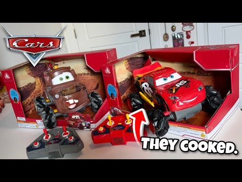 2026 Disney Store RC All Terrain Lightning McQueen & Mater: They Cooked | Unboxing & Run