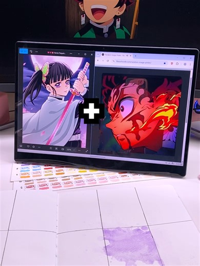 Incredible Demon Slayer Sketch of Kanao and Tanjiro