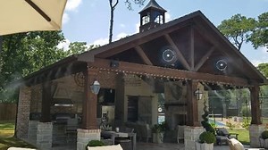 Watch Patio Misting System with Misting Fan. Made in the USA. on Amazon Live