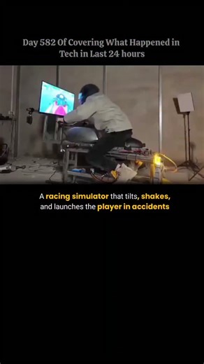 Tech in A Day on Instagram: "These simulators are built using high-response linear actuators that can move the entire weight of the driver and the rig in milliseconds. For professional drivers like Jordan Taylor—whose sim rig famously flipped during a virtual race—these machines are critical for training "muscle memory" and spatial awareness. The goal is "embodied AI" integration, where the brain can no longer distinguish between the virtual tilt and physical reality. It’s an expensive, adrenali