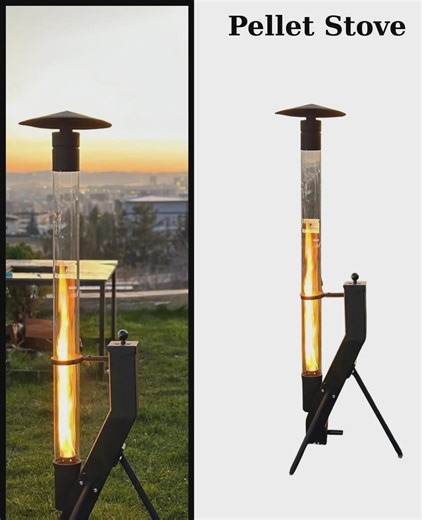 Custom Pellet Stove Design for Efficient Home Heating - Etsy