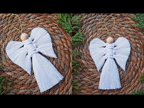 👼 DIY ANGEL en MACRAME (paso a paso) | DIY Macrame Angel Tutorial Step by Step