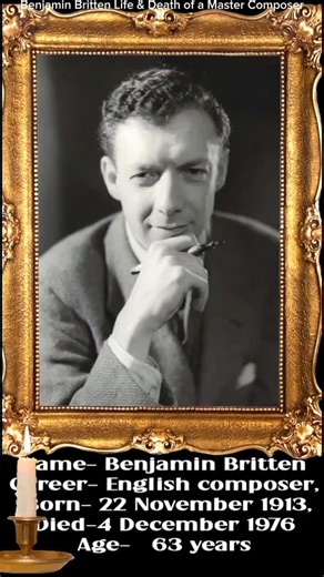 Biswajit Chowdhury on Instagram: "Benjamin Britten Biography #reel #singer #actress"