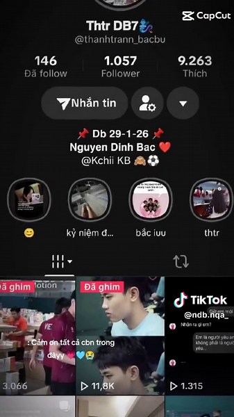 Đình Bắc: Cảm Ơn Tất Cả CBN Trong Đâyy 💗