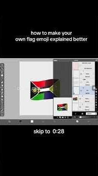 How to make custom flag emoji [Moohamad teaching 101]