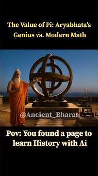 The Value of Pi: Aryabhata's Genius vs. Modern Math