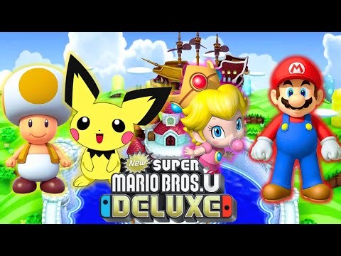 Pichu and Baby Peach play New Super Mario Bros U Deluxe FINALE