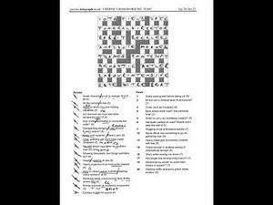 Daily telegraph prize crossword 30443 answers and walkthrough Sat 28th october 2023