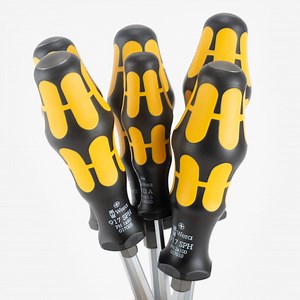 Wera 018282 Kraftform Plus Slotted/Phillips Screwdriver Set   Rack