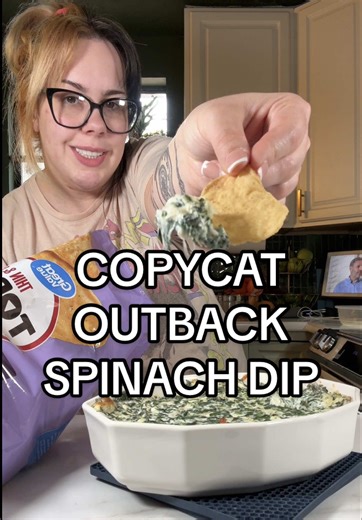 COPYCAT Outback Steakhouse Spinach Dip 🥬 | spinach dip recipe