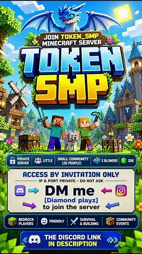 The new Token smp😱 is here.. #minecraftmanhunt #minecraft #tokensmp