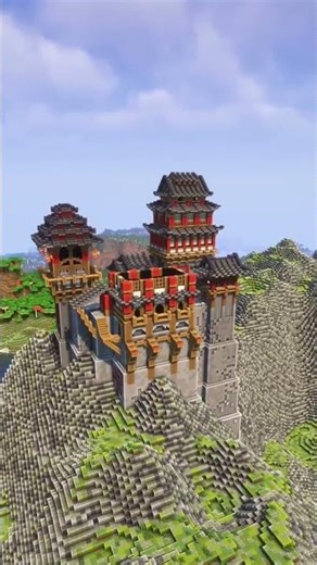 Japan City In Minecraft Timelapse Build ⛩️