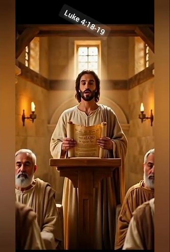 “The Spirit of the Lord Is Upon Me” | Luke 4:18–19 #jesus #bibleverse #shortvideo