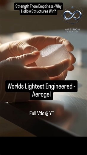 Apeiron Arche on Instagram: "Strength From Emptiness: Full Vdo@YT Why Hollow Structures Win (Force Distribution Physics) Modern engineering has redefined what strength means. Instead of resisting force with more material and mass, engineers now design structures that manage energy by distributing it across space and time. Hollow, segmented, and lattice-based structures outperform solid ones under impact, vibration, and compression because they absorb energy progressively instead of storing it ca