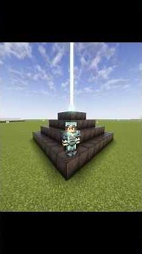 WORLD'S Biggest NETHERITE Beacon Day 2 #minecraft