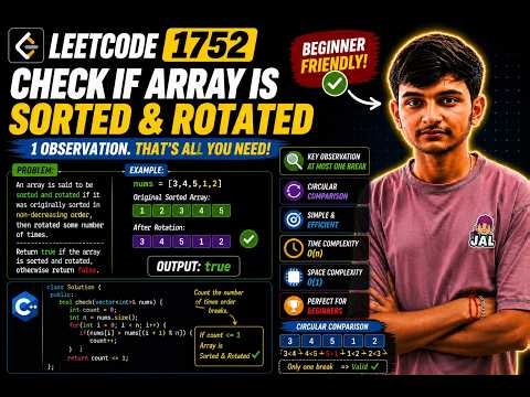 LeetCode 1752 - Check if Array Is Sorted and Rotated 🔥