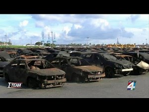 NTSB: Used vehicle battery caused weeklong cargo ship fire