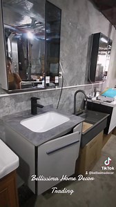 5.9K views · 44 reactions | Back in Stock on August 26. Our Bathroom vanity cabinet with LED mirror cabinet, faucet and fittings. *Hand Sensor switch LIMITED STOCKS ONLY. | Bellissima Home Depot | Facebook