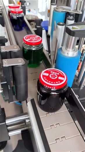 Incredible High-Speed Jar Labeling Process! Watch Perfect Factory Automation in Action