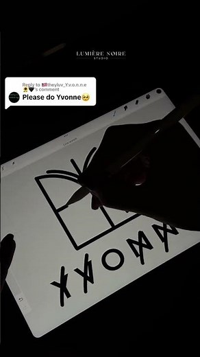 Designing a Stunning Monogram Logo for Yvonne Procreate Process #monogram #logodesign #procreate