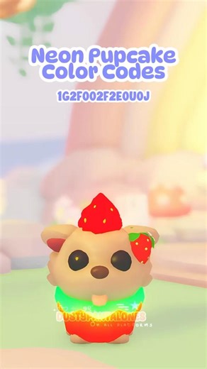 Neon Pupcake Color codes ✨🫶🏻💕 #playadoptme Who’s excited for Admin Abuse