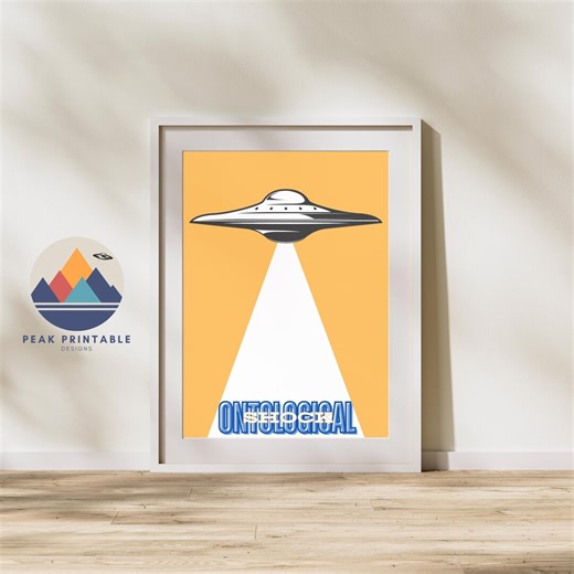 Ontological Shock UFO Poster Printable Art- UAP Disclosure Awareness- Alien Spaceship- Flying Saucer- Ets NHI Catastrophic Disclosure - Etsy