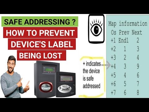 Safe addressing in Gent vigilon panel | How to safe label of devices in gent vigilon panel