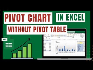 How To Create Pivot Chart Without Pivot Table #excel #exceltips #exceltutorial